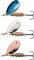 Abu Garcia Fast Attack Spinner Angelköder – 3er-Pack – Perfekt für Forelle, Lachs und Meerforelle im Süßwasser – ausbalancierte, präzise, ​​scharfe Haken