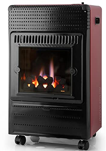 Estufas a Gas Butano o Propano HBF95, Imitación leña, 3500W, Clase A, Apagado de Seguridad