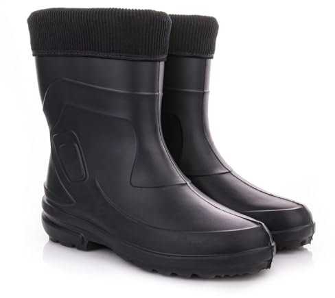 LEMIGO Damen Eva Gummistiefel Jessy 800 (Schwarz, EU Schuhgrößensystem, Erwachsene, Numerisch, M, 42)
