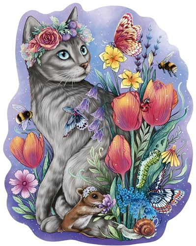 Ravensburger - Puzzle: Madera Gato, 150 Piezas, Puzzles para Adultos, Rompecabezas para Adultos, Regalos a Partir de 10 Años, 20x25cm
