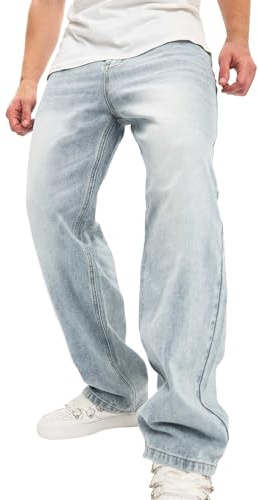 Pantalones vaqueros de corte recto para hombre, elásticos, vaqueros, largos, callejeros, corte de zanahoria, pantalones holgados, hip hop, pantalones vaqueros de pierna recta, pantalones de mezclilla