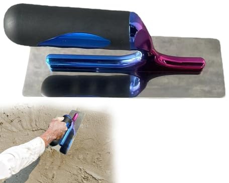 Concrete Cement Trowel - Colored Wall Plastering Tools 200mm Flat Finishing Trowel Concrete Cement Drywall Plaster Stainless Steel Wall Plasterboard Tile Masonry Tools Construction Work Tools