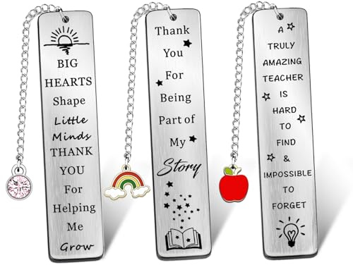 3 Pièces Signets, Anniversaire Signets, Marque Page pour les Amateurs de Lecturemarque-pages, Cadeau de marque-page DIY pour la rentrée scolaire, Pour décoration de lecture adultes et enfants