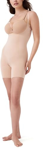 SPANXsculpt OnCore Open-Bust Mid-Thigh Bodysuit - Powerful Compression Body Shaper - Comfortable Shapewear- Adjustable Straps