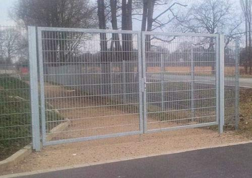 Doppelflügeltor Gartentor Industrietor MattenTor Einbaubreite 450cm x Höhe 200cm / Einfahrtstor Rahmen 60 x 30mm