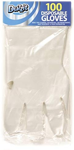 3 X Pack of 100 Disposable Clear Gloves