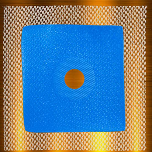 Manguito de pared, 50 unidades. Junta de estanqueidad, 120 x 120 mm, orificio de 16 mm de diámetro, cinta de sellado para ducha B01