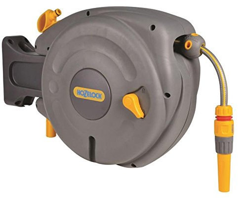 Hozelock Mini Auto Reel Wall Mounted Reel with 10m Hose - 2485R0000