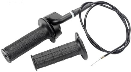GIONAR 1 Paar Motorrad Lenkergriffe 22mm mit Gasgriff, Kabel, Gasklemme, Ersatzset für Dirtbikes, ATV Quad und Mini Bikes, Twist Grip Set für Verschiedene Hubraummodelle von 50cc bis 250cc