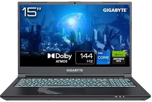Gigabyte G5 MF5 Gaming Laptop - 15.6 Inch, 144Hz FHD, i7-13620H, RTX 4050 GPU, 16GB DDR5 4800MHz, 1TB SSD, Windows11+M365, 2 Year Warranty, G5 MF5-H2UK354KO