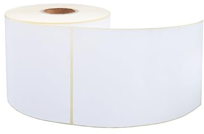 Thermoetiketten 100 x 150 mm – 250 Selbstklebende Versandetiketten auf Rolle, Wasserfest, Thermodruck-Etiketten für Thermodirektdrucker – Barcode- und Adressetiketten für Büro, Lager, Logistik