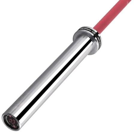 Fitness Tech Barra Olímpica, 2m x 50mm, Rosa, Capacidad 340kg, 4 Rodamientos