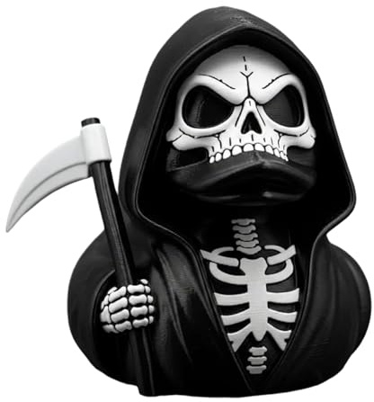 Generisch Anatre scheletriche – Figura di Halloween con falce | Statua gotica in resina, statuetta scheletrica per casa, libreria, decorazione auto, decorazione di Halloween | horror con falce