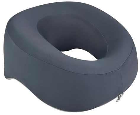 Brysalis Poggiatesta per Massaggio da Letto, Cuscino per Massaggi, Cuscino da Massaggio Ergonomico, Cuscino a Faccia in Giù, Cuscino Viso per Massaggio per Spa Salone di Bellezza(Grigio Scuro)