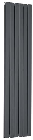 Baridi Vertical Double Flat Panel Radiator 420 x 1800mm, 6 Fins, Efficient Heat Output, Central Heating, Anthracite – DH353
