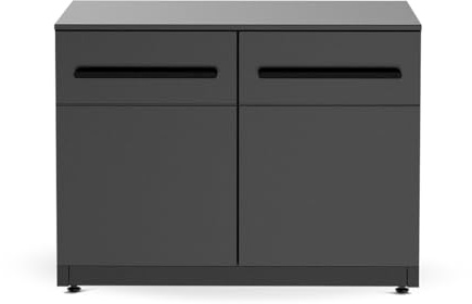 cozze® Módulo bajo para Cocina Exterior – Mueble Universal para Barbacoa – Acero galvanizado con encimera Resistente al Calor - 68x90x60 cm