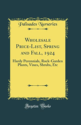 Wholesale Price-List, Spring and Fall, 1924