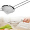 MINGZE Food Strainer Stainless Steel Cocktail Fine Mesh Conical 9 CM Colander Sieve Sifter with Handle Silver - Fine Wire Mesh Kitchen Sieve Set with Rim for Straining Teas and Cocktails
