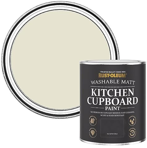 Rust-Oleum Grey Kitchen Cupboard Paint in Matt Finish - Oyster 750ml