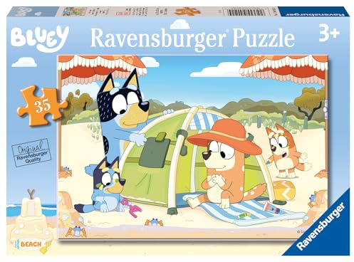 Ravensburger Bluey Beach Day 35 Piece Jigsaw Puzzle for Kids Age 3 Years Up - 2024 Edition