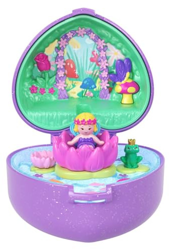 Polly Pocket Keepsake Collection Heritage Edition Feenwiesenring und Koffer Spielset