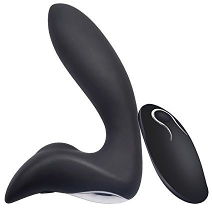 Anal Vibrator - Plug mit Vibration für Männer - Stimuliert die Prostata oder den Anus - Akkubetrieb - Analplug mit Remote Wireless Fernbedienung - Analstimulation - Sex-Toy Sex-Spielzeug Silikon