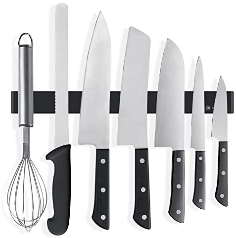 Rich&Ray New Version Magnetic Knife Holder, Magnetic Knife Strip, Magnetic Knife Bar, Magnetic Knife Rack (Stainless Steel-11.81 inch)