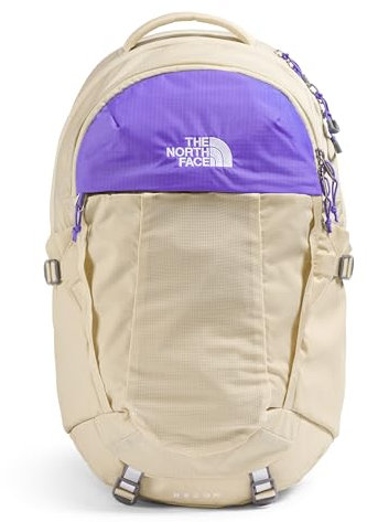 THE NORTH FACE Women's Recon Everyday Laptop Backpack | Commuter Bag, 16 Laptop Sleeve, Water Repellent, Women-specific Fit, Gravel/Optic Violet, 30L