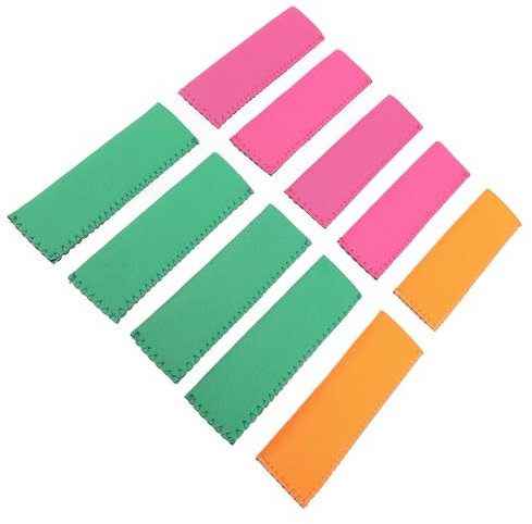 Sonew 10 Stück Eisstangen-Hüllen, Eisstock-Halter, Wiederverwendbare Eis-Pop-Hüllen für Familientreffen, Partys, Schützen Sie die Hände vor Tropfen, Genießen Sie Eisige