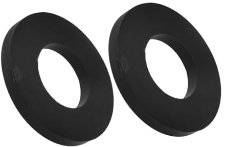 Ciieeo Coupelle Amortisseur en Caoutchouc Noir 2pcs pour Voiture Absorption des Chocs et Design Élégant Améliorant le Confort de Conduite