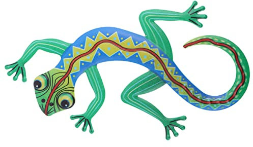 KONTONTY Ornamento a Forma di Lucertola in Ferro da Appendere Parete, Decorazione Murale Artistica per Soggiorno Camera da Letto, Scultura Resistente Ecologica Bordi Lisci per Interni Ed Esterni