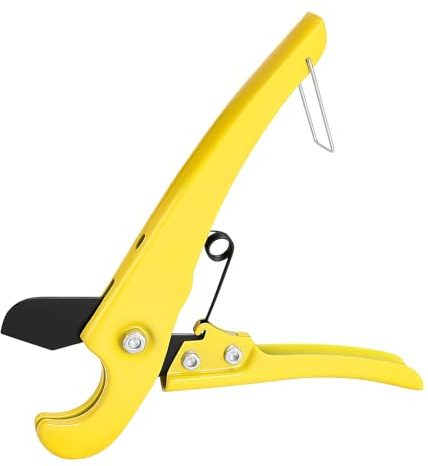 Coupe-tube PVC 0-31 mm, alliage d'aluminium robuste, lame SK4 tranchante, coupe-tuyau sûr, idéal pour les tuyaux PER, CPVC, PP-R et caoutchouc