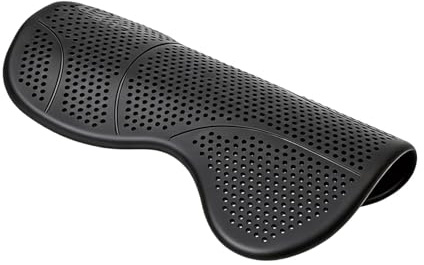 perfk Protector de Silla de Montar de Gel de Silicona, Protector de Silla de Montar para Caballos, Amortiguador, Antideslizante, Multiusos para, Negro