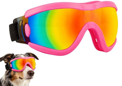 Hundsolglasögon Vindtät och UV-skydd Friluftsutrustning för hundar | Hundsolglasögon Anpassade för Hundraser för Ridning, Bilkörning, Sommar, Vandring, Friluftsliv, , Medium eller lek