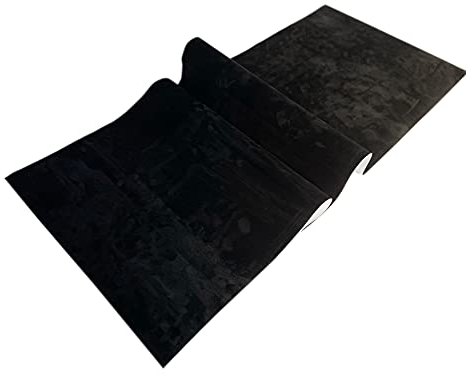 Folimac Pellicola autoadesiva in microfibra per cockpit – Baldacchino elasticizzato effetto camoscio 3D per auto, 48,80 €/m² (Nero, 50 x 150 cm)