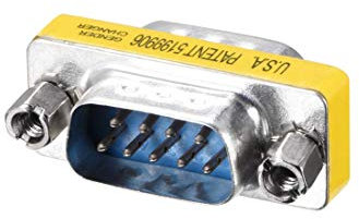 N/A DB9 VGA Gender Changer 9 Pin maschio a maschio 2 file Mini Gender Changer Adattatore Connettore per Applicazioni Serie Blu Confezione da 20