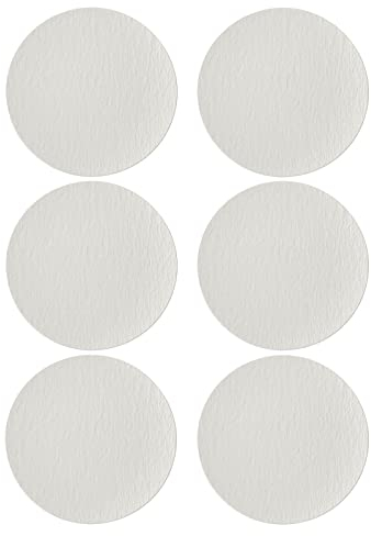 Villeroy & Boch Manufacture Rock Blanc Gourmetteller, 6 Stück, 31,7 cm, Premium Porzellan, spülmaschinen-, mikrowellengeeignet, Weiß