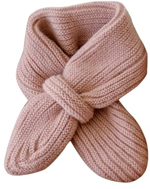 Kayferli Écharpe de Noël pour Enfants, Hiver Confortable Bébé Écharpe, Rose, 1-5 ans