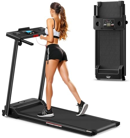 Ablemos 3.0PS Laufband für Zuhause, Klappbares Elektrisches Laufband bis 10 km/h, Walking Machine mit LED-Anzeige, kompakte Walking Pad für Zuhause und Büro