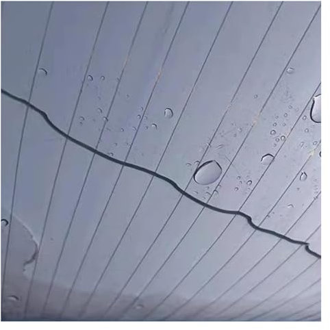 UHEKC Marquise Porte D'entree, Panneaux de Toit Isolés pour Serre Tole Ondulee Transparente, Plaque Remplacement 0,8mm, Incassable Imperméable Anti-UV(0.6x1m)