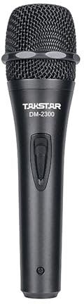 Takstar Handheld Microphone, Vocal Cardioid Dynamic Wired Mic with XLR to 1/4'' Audio Connect Cable, Vocal Mic for Stage, Karaoke, Meeting, Patty, PA System, Speaker, Singing