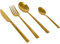 Bo-Camp Camping Besteckset Corson Reise Besteck Set Essbesteck Edelstahl 16tlg Gold