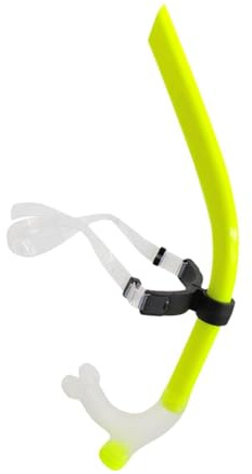 Amagogo Snorkel per Immersioni subacquee, boccaglio con Parte Superiore asciutta, Supporto per boccaglio, Tubo di respirazione, boccaglio Frontale per Nuoto, Giallo