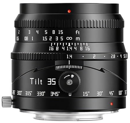TTartisan Objectif inclinable APS-C 35 mm F1.4 pour appareil photo M4/3, grand ouverture et mise au point manuelle, compatible avec les appareils photo Oilympus/Panasonic M4/3