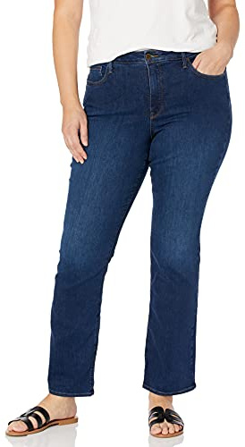 NYDJ Plus Size Barbara Bootcut Jeans | Flare & Slimming Fit Pants, Cooper, 46 Grande para Mujer
