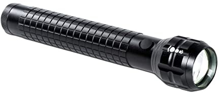 MAUL LED-Taschenlampe MAULkronos XL – outdoor-taugliche LED Taschenlampe für die professionelle Anwendung – extrem helle Taschenlampe mit langer Leuchtdauer und Spritzwasserschutz (IPX4) – schwarz