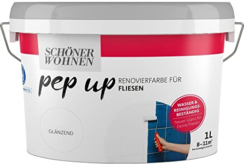 Pep up Renovierfarbe für Fliesen 1 l Anthrazit glänzend