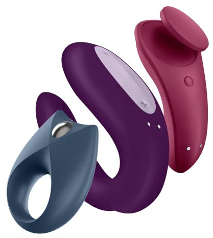 Satisfyer Partnerbox 3 | App-gesteuerte Lustbox mit Double Joy, Sexy Secret, Royal One | Wiederaufladbar & wasserdicht (IPX7) | Vibrator Sex-Spielzeug für Damen und Herren