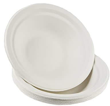 ILIP Ciotola Alimenti Scodella Contenitore per Riso, Pasta, Insalata, Pollo, Patatine, Diametro 150 H 5, 50 Pezzi