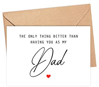 DiandDesignGift The Only Thing Better Than Having You As My Dad ...Is Our Baby Having You For A Grandfather - Pregnancy Announcement Greeting Card - Dad Card - We're Pregnant Card - Father's Day Gift